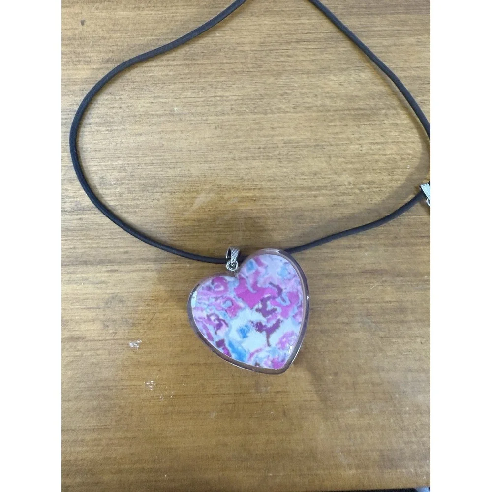 Marc Jacob's Pink and white heart necklace